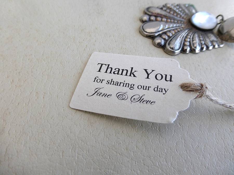 wedding favor tags