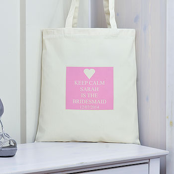Personalised 'Bridesmaid' Bag By Andrea Fays | notonthehighstreet.com