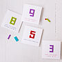 Personalised Building Block Age Birthday Card, thumbnail 5 of 9