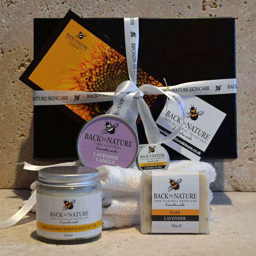 luxury lavender aromatherapy gift set by back to nature skincare
