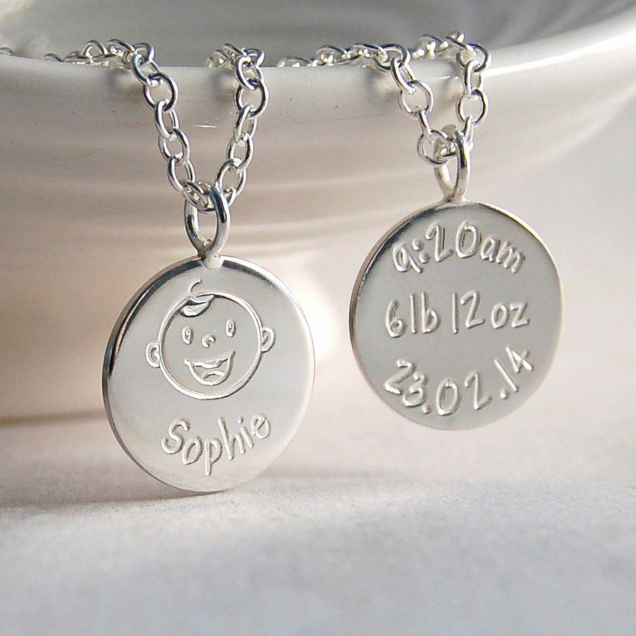 Personalised Silver New Mum Necklace, 1 of 8