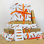 Illustrated Carrot Recyclable Wrapping Paper Set, thumbnail 1 of 8