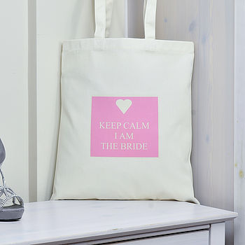 Personalised 'Keep Calm Bride' Bag, 2 of 7