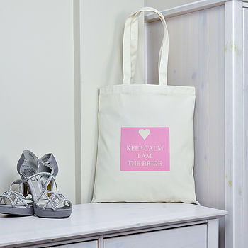 Personalised 'Keep Calm Bride' Bag, 3 of 7