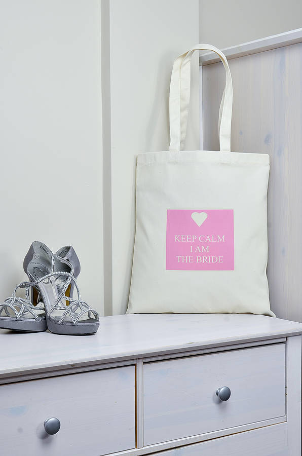 personalised 'bride' bag by andrea fays | notonthehighstreet.com