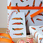 Illustrated Carrot Recyclable Wrapping Paper Set, thumbnail 6 of 8