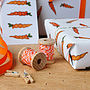 Illustrated Carrot Recyclable Wrapping Paper Set, thumbnail 5 of 8