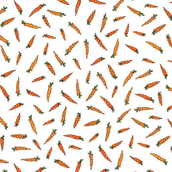 Illustrated Carrot Recyclable Wrapping Paper Set, 8 of 8