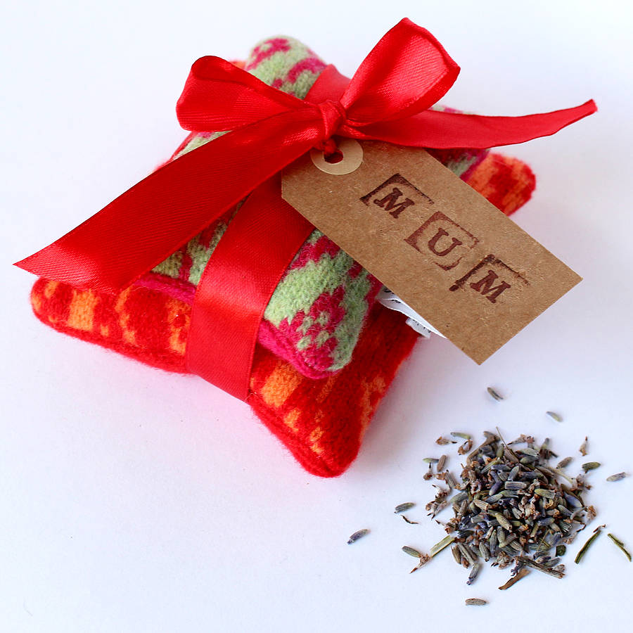 Personalised Mothers Day Lavender Pillow Set By Gabrielle Vary Knitwear