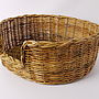 Natural Oval Rattan Pet Basket For Cats Or Dogs, thumbnail 4 of 6