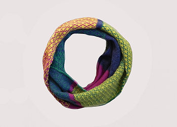 Lambswool Multicoloured Snood, 3 of 5
