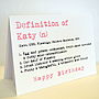 Personalised Definition Birthday Card, thumbnail 12 of 12