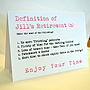Personalised Definition Of Retirement Card, thumbnail 12 of 12