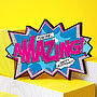 'Amazing!' Comic Cracker Card, thumbnail 1 of 2