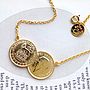Double Sixpence Coin Necklace, thumbnail 4 of 5