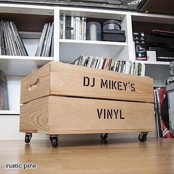 Personalised Record Storage Crate, 4 of 6