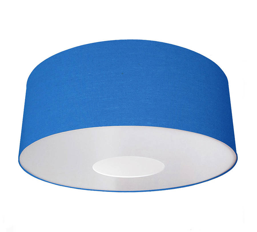 Oversize Large Ceiling Pendant Shade 40 Colours By Quirk Royal Blue