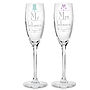 Personalised Wedding Mr And Mrs Flutes, thumbnail 3 of 3