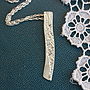 Handmade Silver Lace Textured Pendant, thumbnail 4 of 8