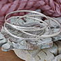 Handmade Lace Textured Silver Bangle, thumbnail 5 of 11