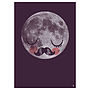 Man On The Moon Fur Neil Cosmo Art Poster, thumbnail 1 of 2