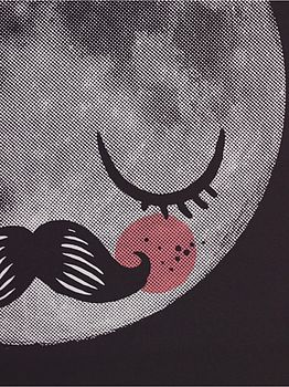Man On The Moon Fur Neil Cosmo Art Poster, 2 of 2