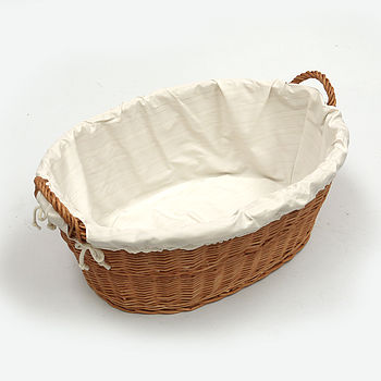 Wicker Laundry Basket Linen, 2 of 2