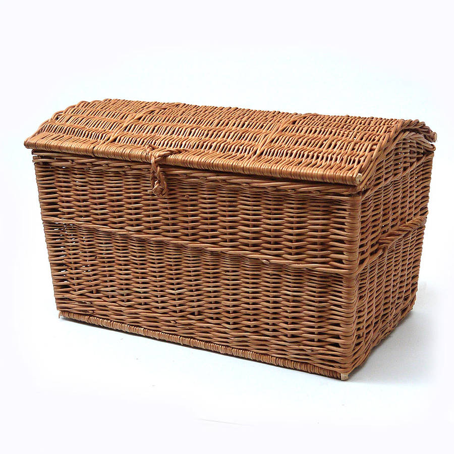 wicker chest storage basket by prestige wicker | notonthehighstreet.com