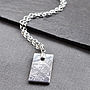 Muonionalusta Meteorite Dog Tag Necklace, thumbnail 7 of 11