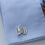 Stars And Stripes Silver Cufflinks, thumbnail 1 of 2