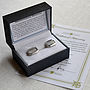 Meteorite And Sterling Silver Cufflinks, thumbnail 3 of 6
