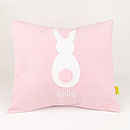 pink bunny cushion