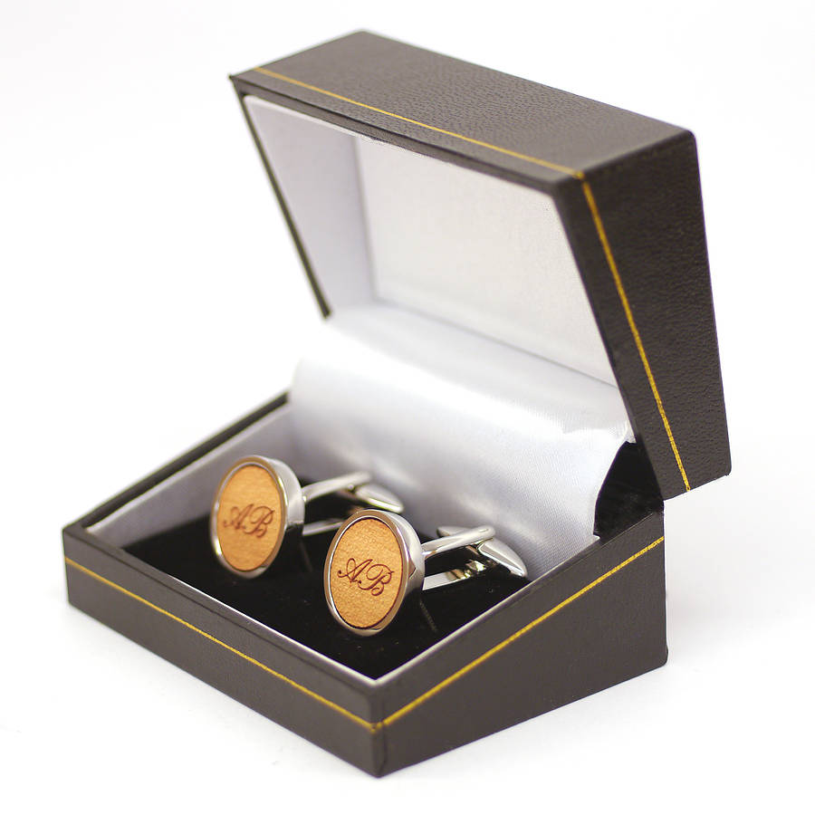 personalised initial cufflinks by maria allen boutique ...