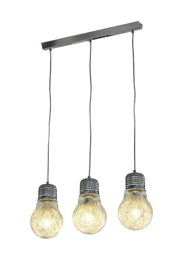 Contemporary Three Bulb Chandelier By Made With Love Designs Ltd Contemporary Three Bulb Chandelier