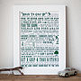 'Rules To Golf By' Golf Lovers' Print, thumbnail 1 of 8