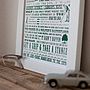 'Rules To Golf By' Golf Lovers' Print, thumbnail 6 of 8