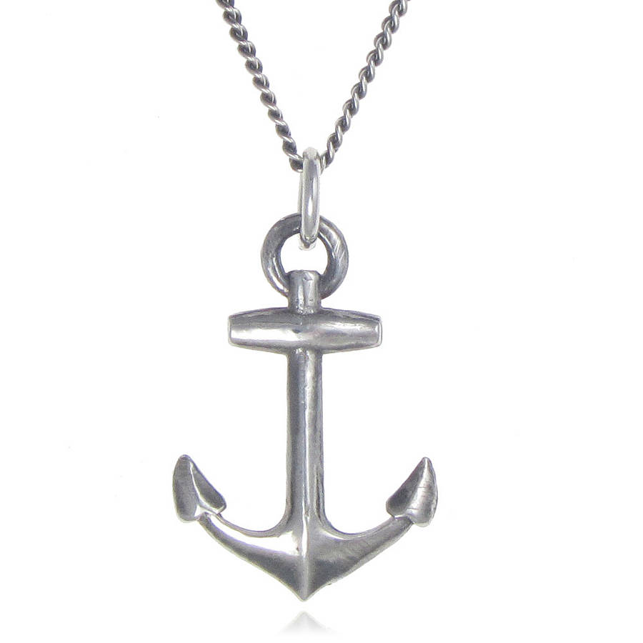 anchor necklace by black pearl | notonthehighstreet.com