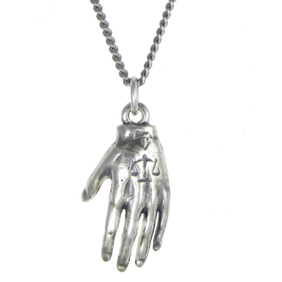 hand necklace by black pearl | notonthehighstreet.com