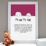 Personalised Dad And Child's Family Gift Print, thumbnail 4 of 8