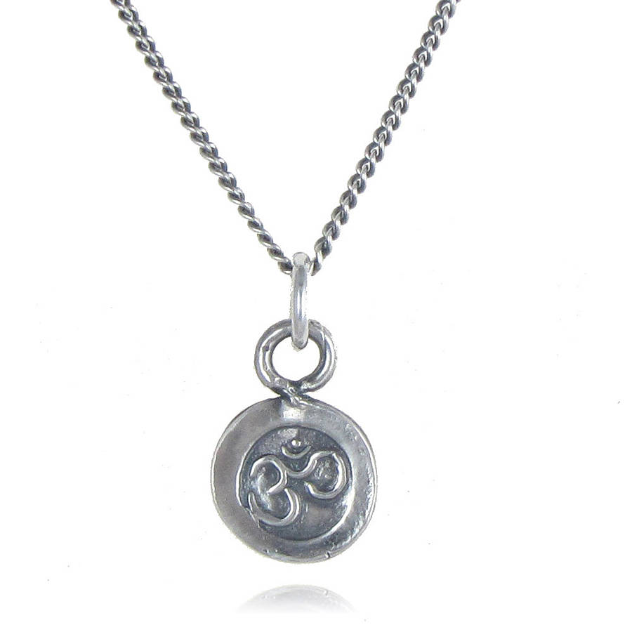 Om Symbol Necklace By Black Pearl | notonthehighstreet.com