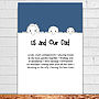 Personalised Dad And Child's Family Gift Print, thumbnail 2 of 8