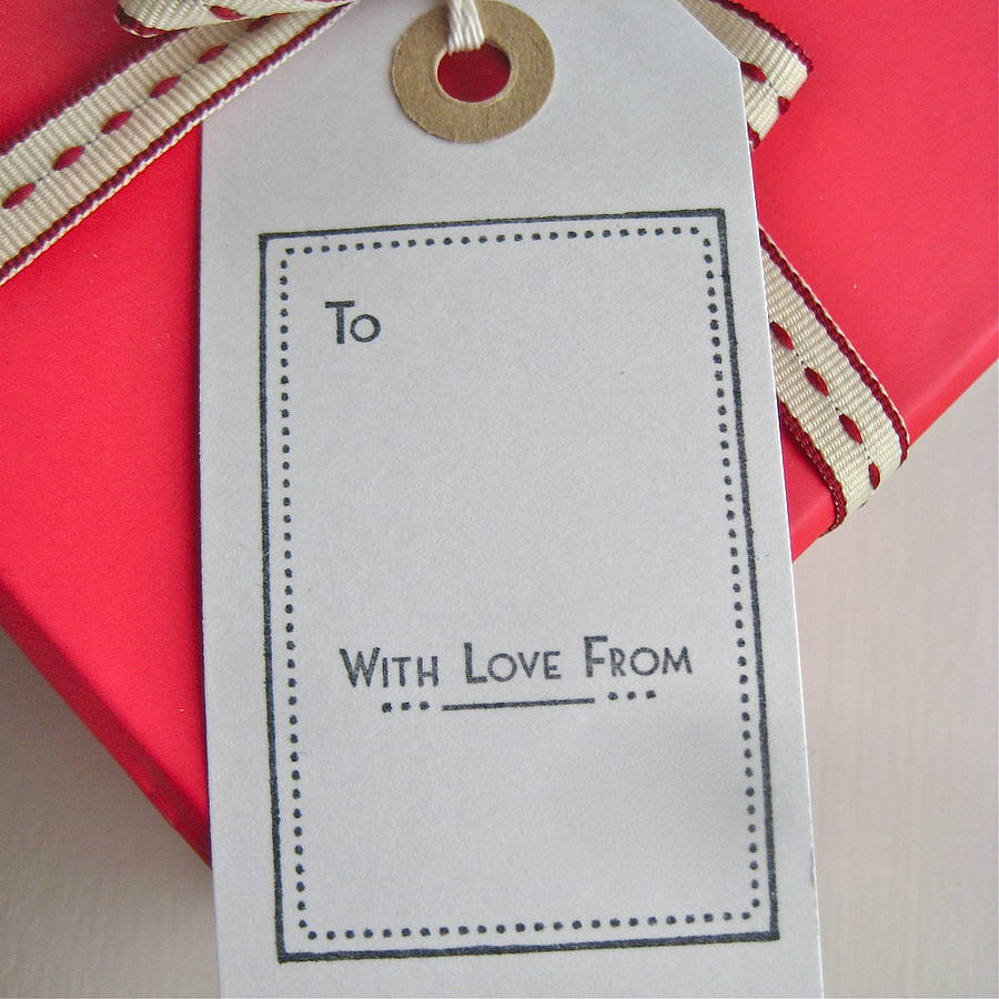 set of five handmade birthday gift tags by chapel cards