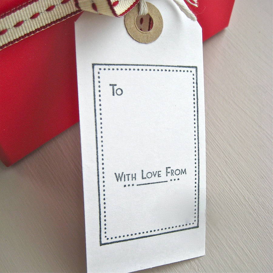 set of five handmade birthday gift tagschapel cards