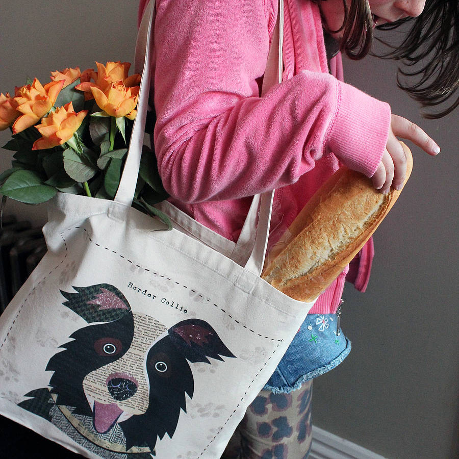 Canvas Dog Print Tote Bag 40 Breeds Available By Simon Hart