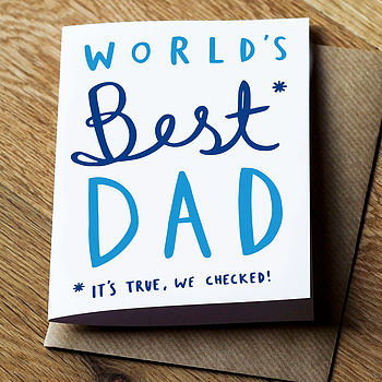 World's Best Dad Father's Day Card, 3 of 3