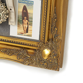 Ornate Gold Framed Pinboard Noticeboard, 2 of 3