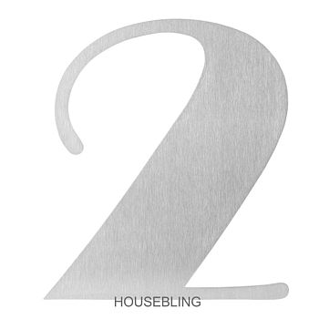 Stainless Steel Art Deco House Number, 6 of 12
