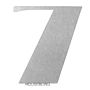 Stainless Steel Art Deco House Number, thumbnail 11 of 12
