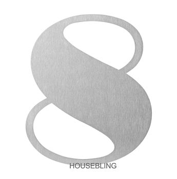 Stainless Steel Art Deco House Number, 12 of 12