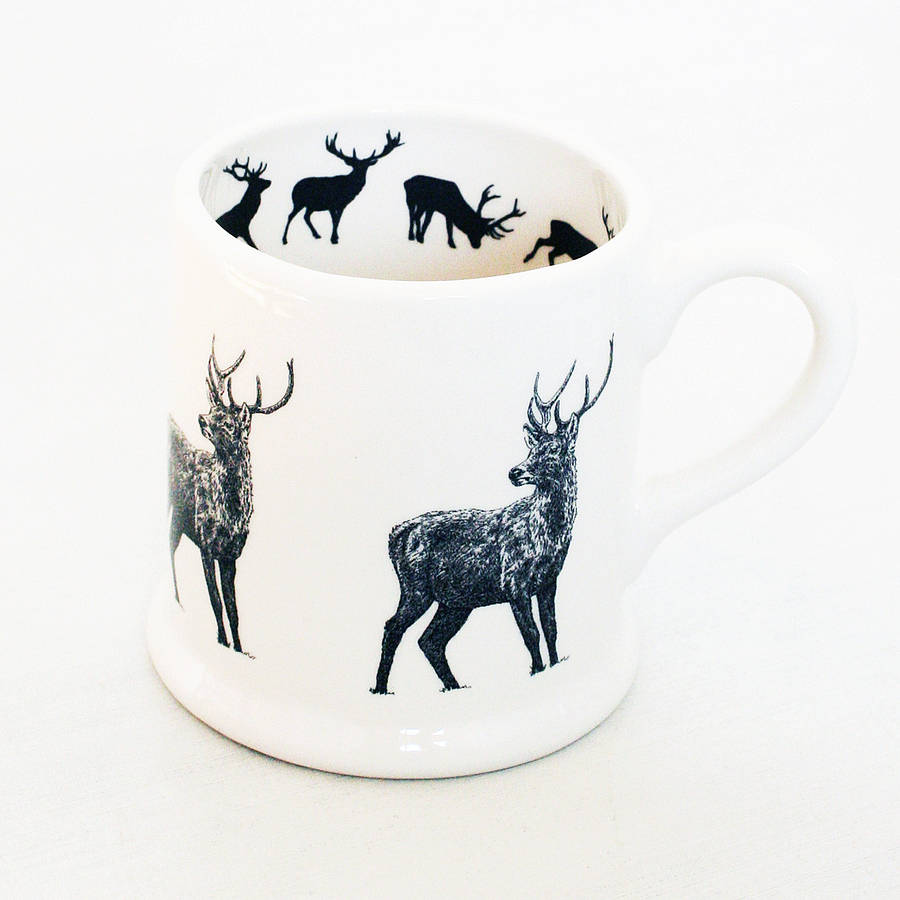 Large Stag Mug By Whinberry & Antler